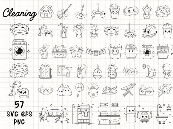 Download Cleaning Clipart Cute Housekeeping SVG - Cute Collection