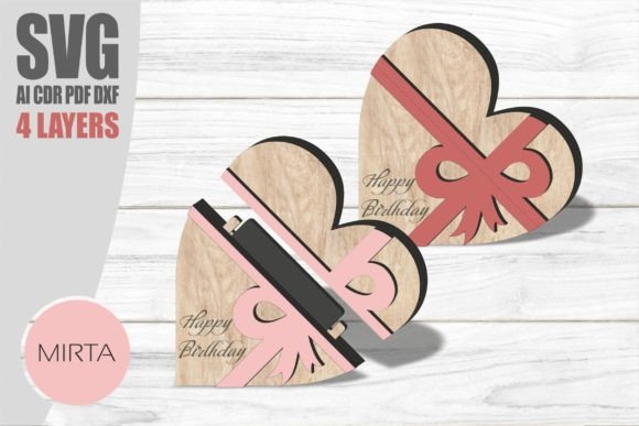 Download Heart Gift Card Holder Svg, Laser Cut - Premium Resources