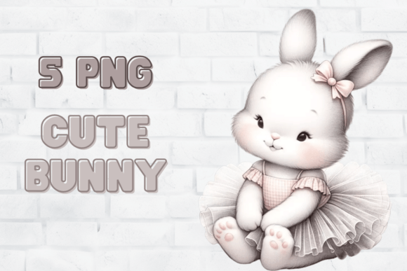 Download Cute Bunnies in Tutu, Baby Rabbit Decor - Cute Collection