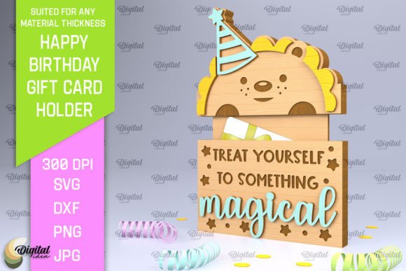 Download Birthday Gift Card Holder Laser Cut - Premium Resources