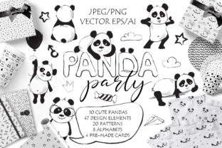 Download Panda Party Cute Set - Cute Collection