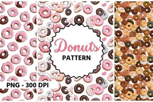 Download Cute Donuts Pattern - Cute Collection