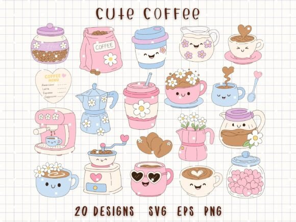 Download Coffee Clipart Cute Coffee Cup SVG - Cute Collection