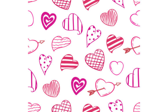 Download Cute Heart Icons Seamless Pattern - Cute Collection